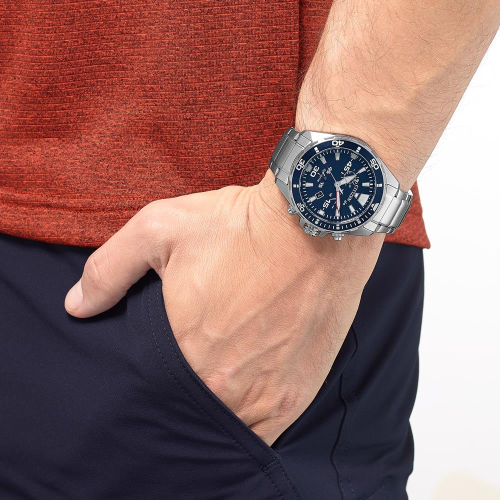 CITIZEN AT2431-87L ECO-DRIVE - BOLD BLUE DIAL MEN'S WATCH FOR MODERN ADVENTURES-i-Watch-2