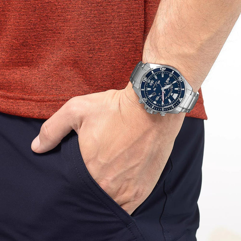 Citizen At2431-87l Eco-Drive - Bold Blue Dial Men's Watch For Modern Adventures by i-watch