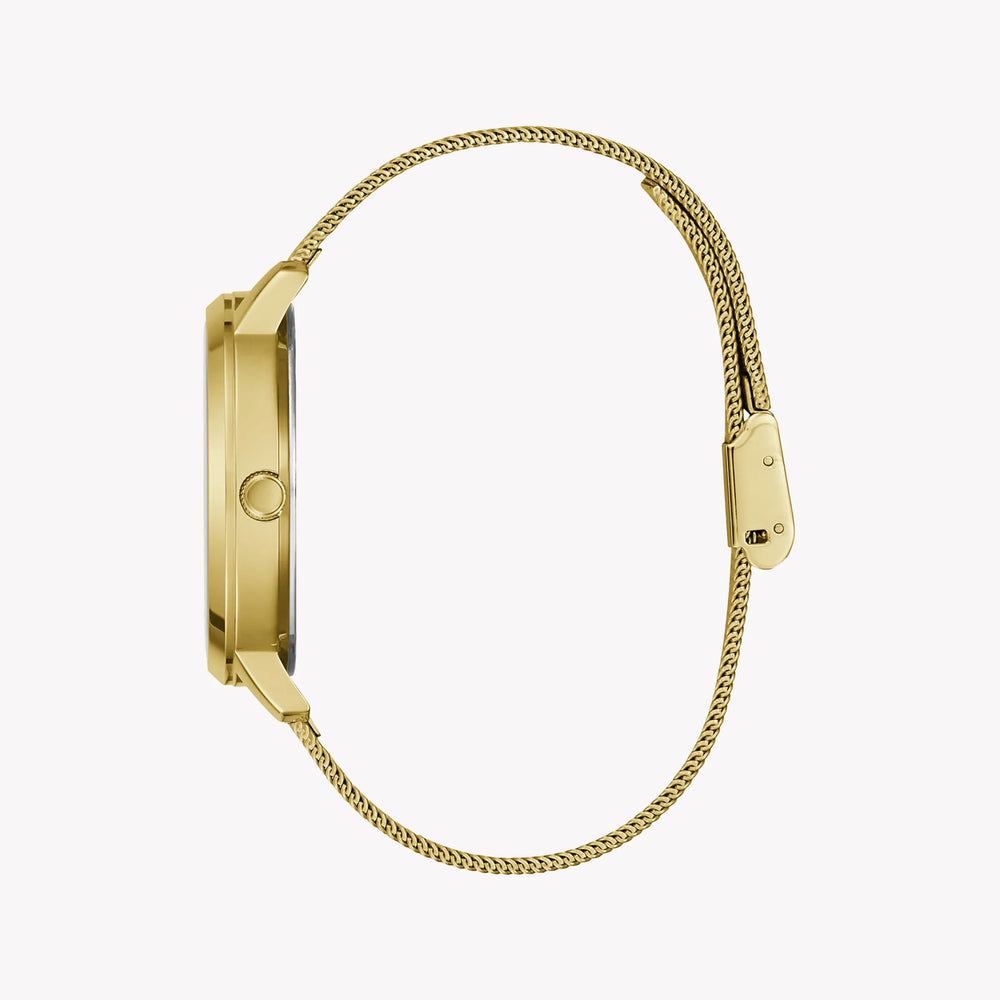 Guess Watches Unisex Gold Stainless Steel, Black Dial | Gw0243l2 by i-watch