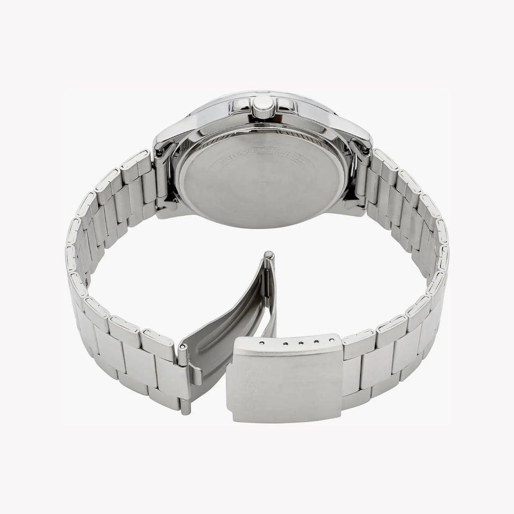 Timeless Elegance Men's Silver Watch, Green Dial | Mtp-Vd01d-3bvudf by i-watch