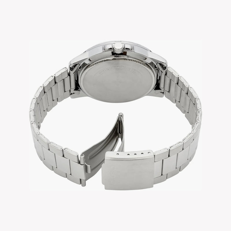 Timeless Elegance Men's Silver Watch, Green Dial | Mtp-Vd01d-3bvudf by i-watch