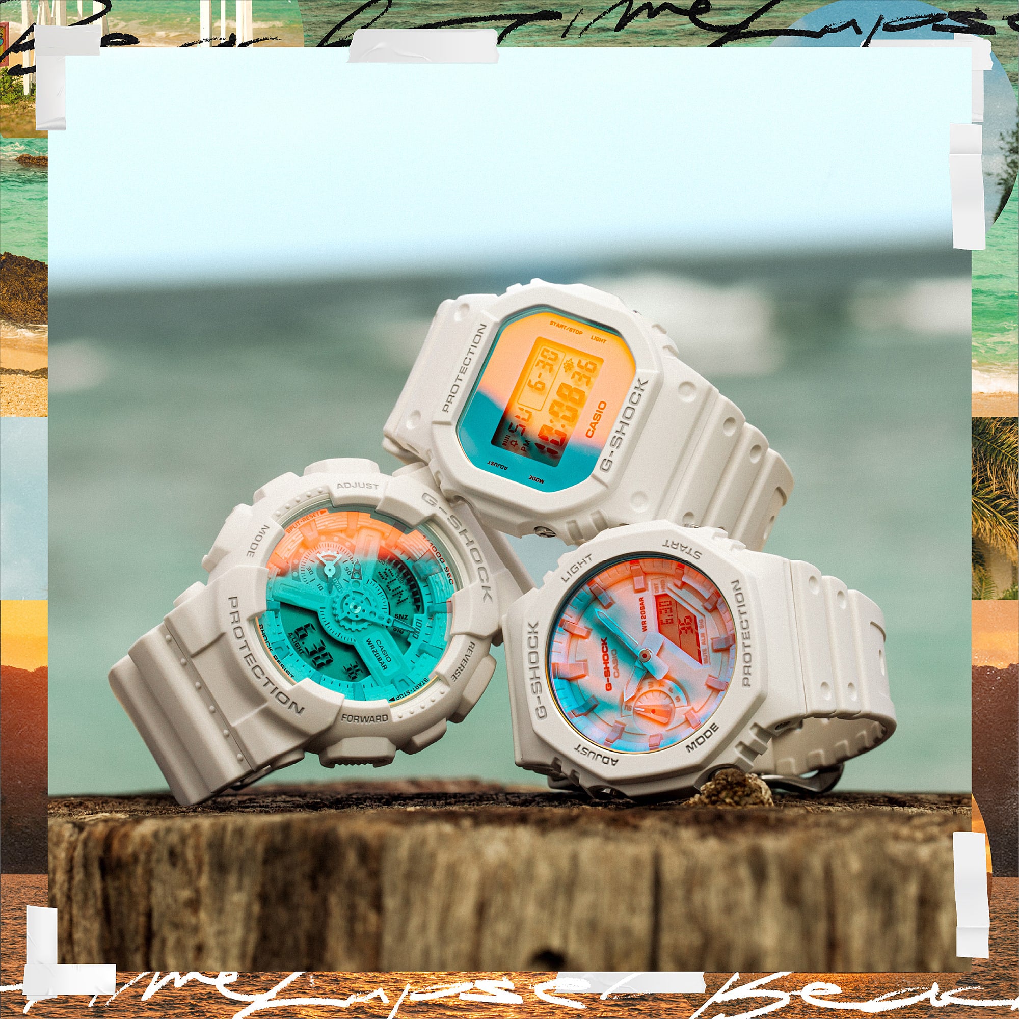 CASIO G-SHOCK DW-5600TL-7 THE ORIGIN – BEACH TIME LAPS SERIE Unisex-Uhr