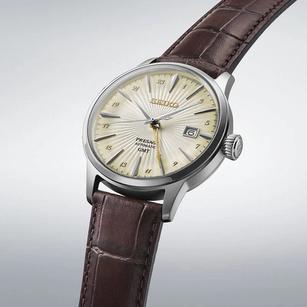Seiko Men's Silver Watch, Brown Leather Band | Ssk041j1 by i-watch