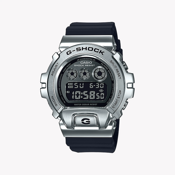 Casio G-Shock Gm-6900-1dr - Tough & Sporty Men's Watch With Stylish Silver Case & Black Resin Band by i-watch