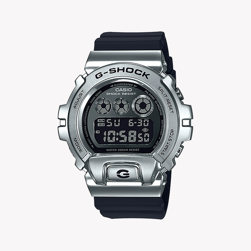 Casio G-Shock Gm-6900-1dr - Tough & Sporty Men's Watch With Stylish Silver Case & Black Resin Band by i-watch