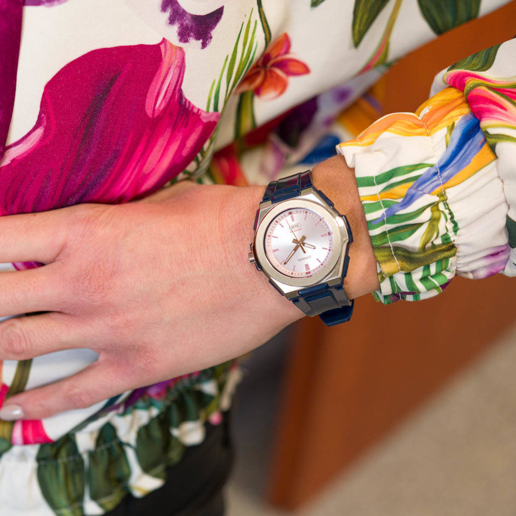 CASIO LWA-300H-2EV ADVENTURE READY - STYLISH SPORTY TIMEPIECE WITH ROSE DIAL AND BLUE BAND-i-Watch-3