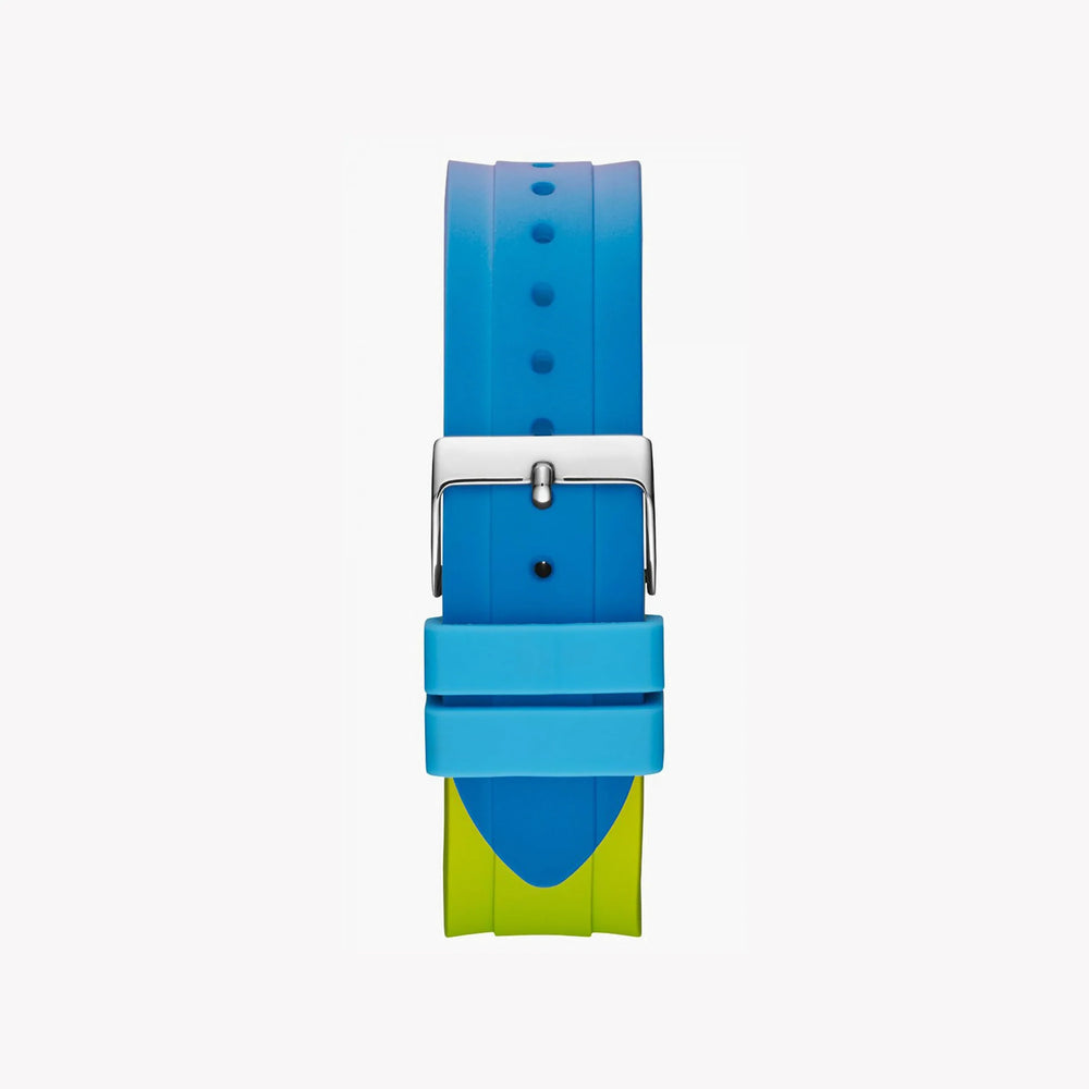 Guess Women's Blue Rubber Watch, Multicolor Band | W0979l28 by i-watch