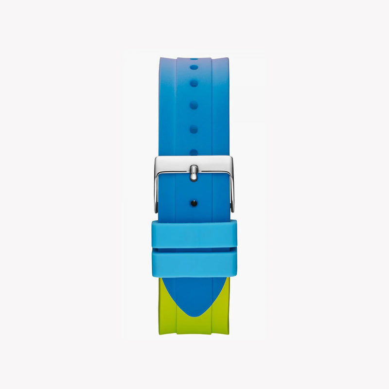 Guess Women's Blue Rubber Watch, Multicolor Band | W0979l28 by i-watch