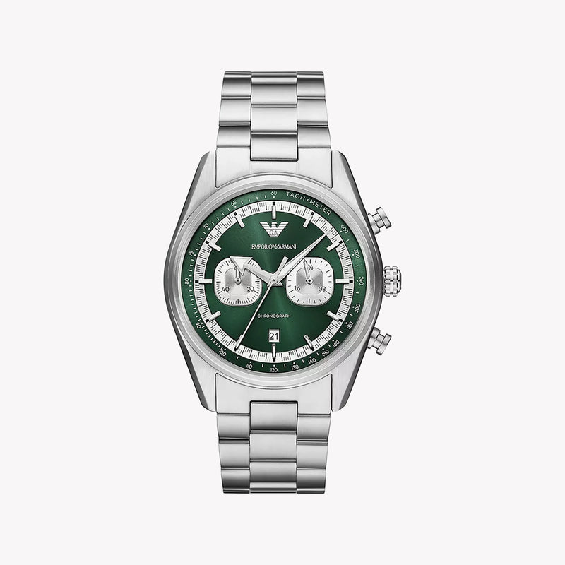 Emporio Armani Men's Silver Watch, Green Dial | Ar11637 by i-watch