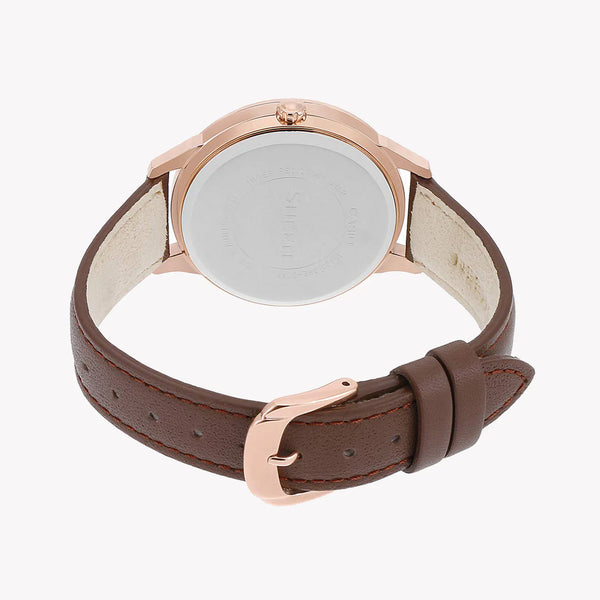 Casio She-3058pgl-9audf Elegant Adventure - Rose Gold Leather Women's Watch by i-watch
