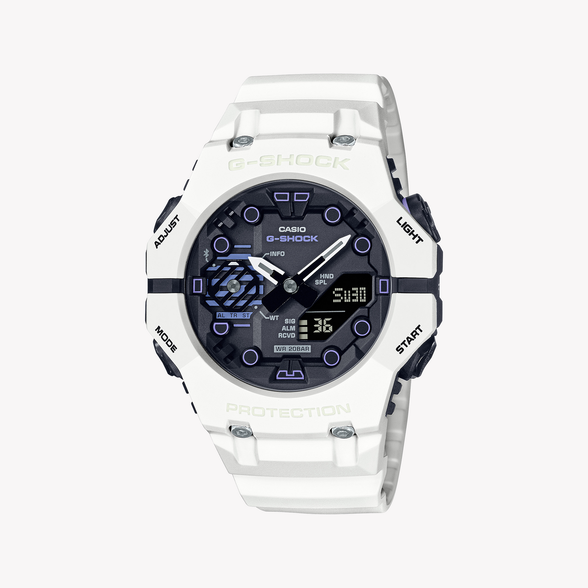 CASIO G-SHOCK GA-B001SF-7ADR ADVENTURER'S ALLY - MEN'S WHITE RESIN WATCH WITH BLACK DIAL