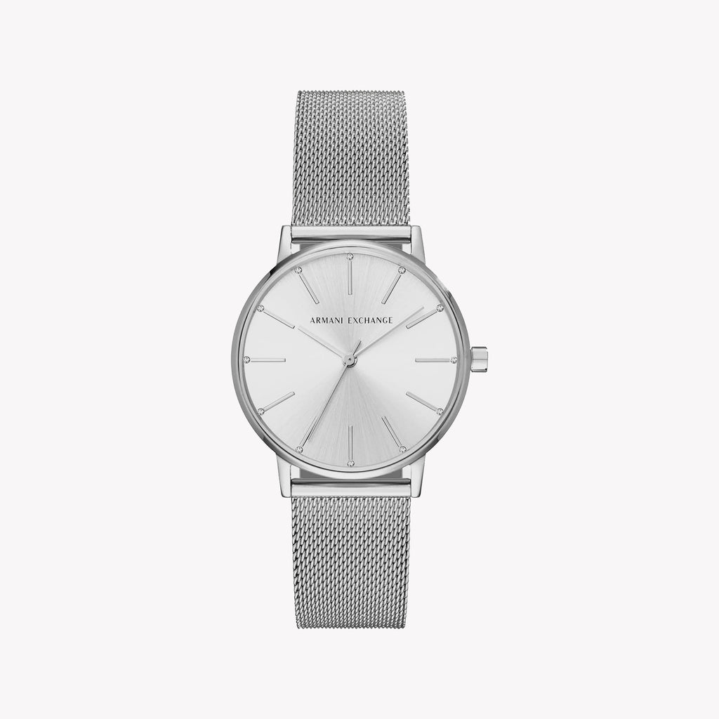 ARMAANI EXCHANGE AX5535 - ELEGANTLY MODERN WOMEN'S WATCH WITH POLISHED SILVER DESIGN