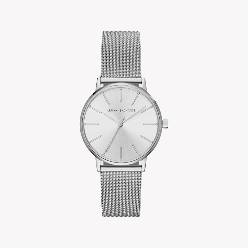 ARMAANI EXCHANGE AX5535 - ELEGANTLY MODERN WOMEN'S WATCH WITH POLISHED SILVER DESIGN