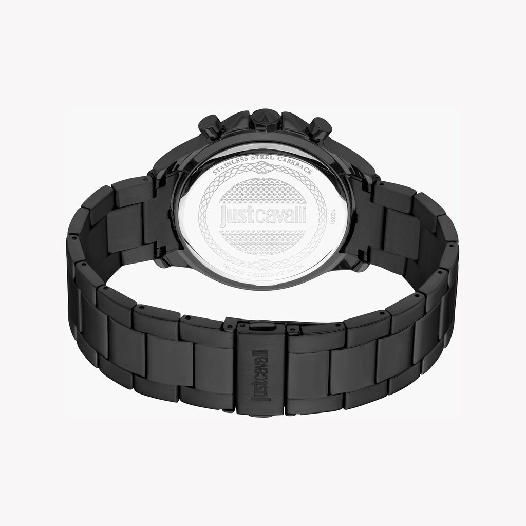 JUST CAVALLI BLACK ALLOY STEEL - SOPHISTICATED MEN'S TIMEPIECE WITH ELEGANT DESIGN-i-Watch-3