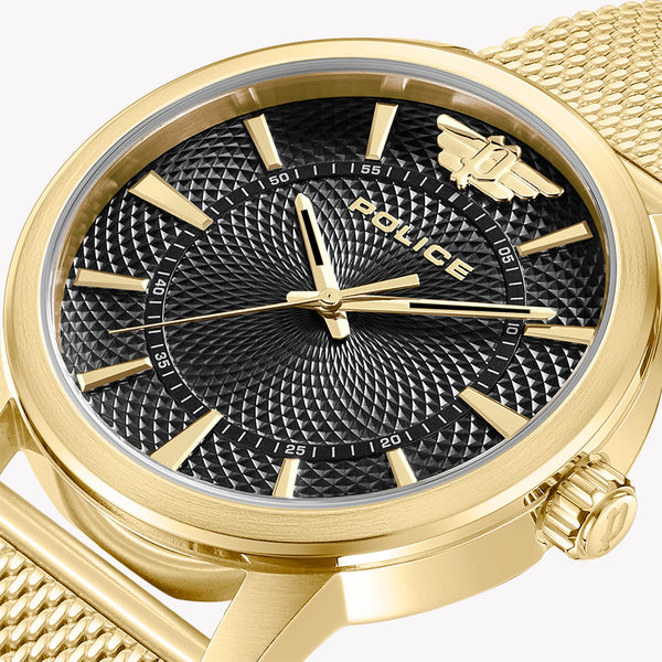Police Men's Gold Watch, Black Dial | Pewjg0005001 by i-watch