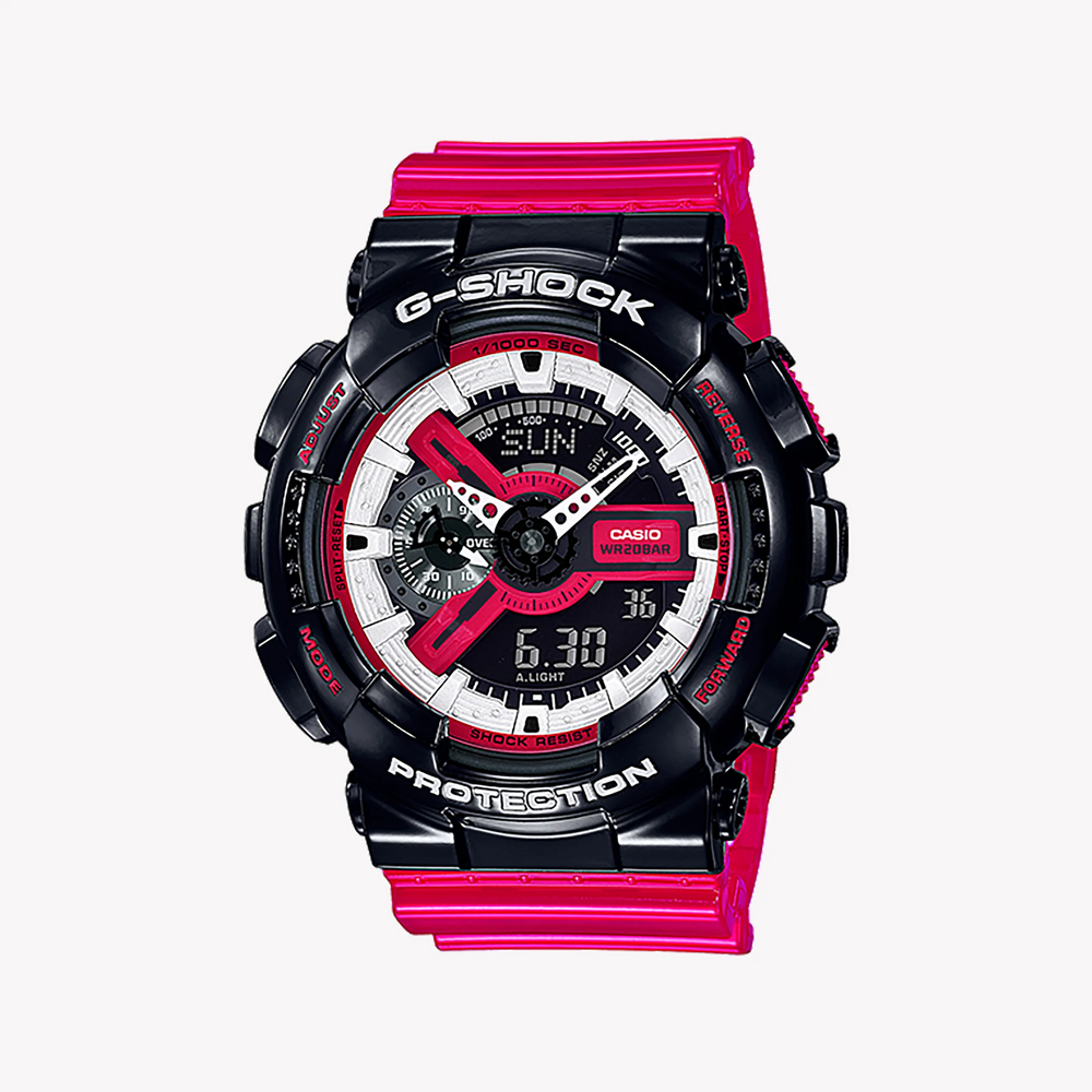 Casio G-Shock Ga-110rb-1adr - Adventure-Ready Black & Pink Timepiece For Men by i-watch