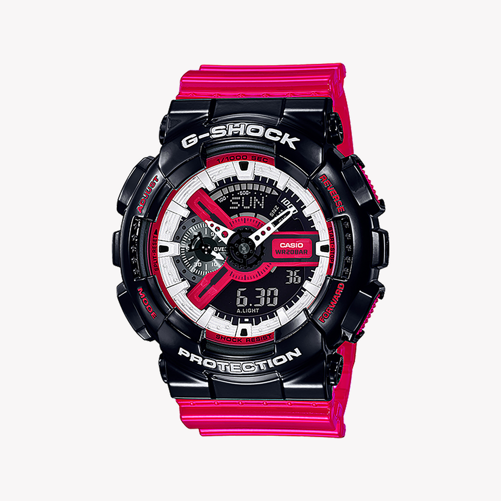 CASIO G-SHOCK GA-110RB-1ADR - ADVENTURE-READY BLACK & PINK TIMEPIECE for Men