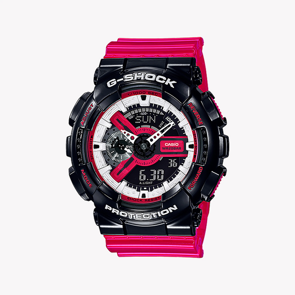 Casio G-Shock Ga-110rb-1adr - Adventure-Ready Black & Pink Timepiece For Men by i-watch