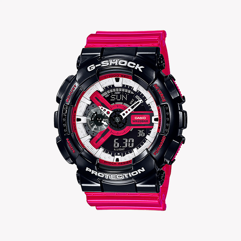 Casio G-Shock Ga-110rb-1adr - Adventure-Ready Black & Pink Timepiece For Men by i-watch