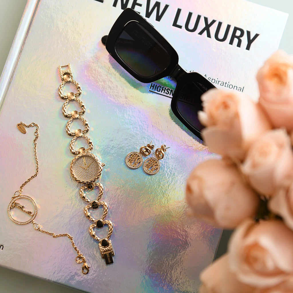 JUST CAVALLI Women's Watch with Gold Stainless Steel Case and Gold Stainless Steel Band-i-Watch-4