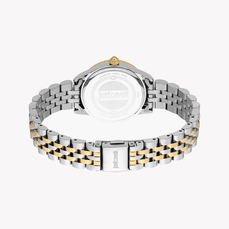 Just Cavalli Women's Two-Tone Watch, Silver Dial | Jc1l315m0085 by i-watch