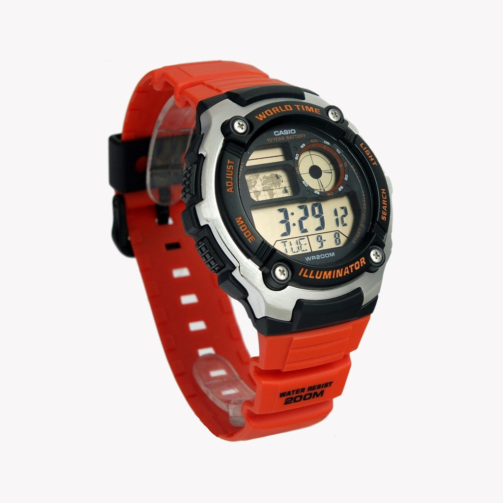 CASIO AE-2100W-4AVDF ADVENTURE READY - BOLD SPORTY MEN'S WATCH with Vibrant Orange Band and Sleek Design-i-Watch-3