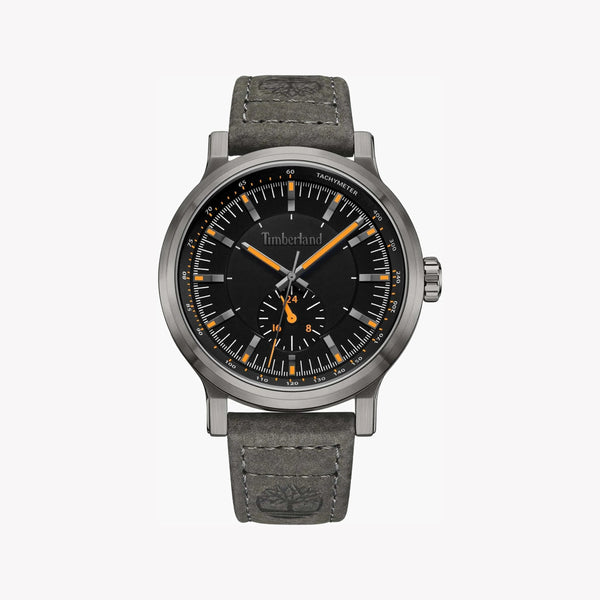 Timberland Men's Grey Leather Watch, Black Dial | Tdwgf2231003 by i-watch