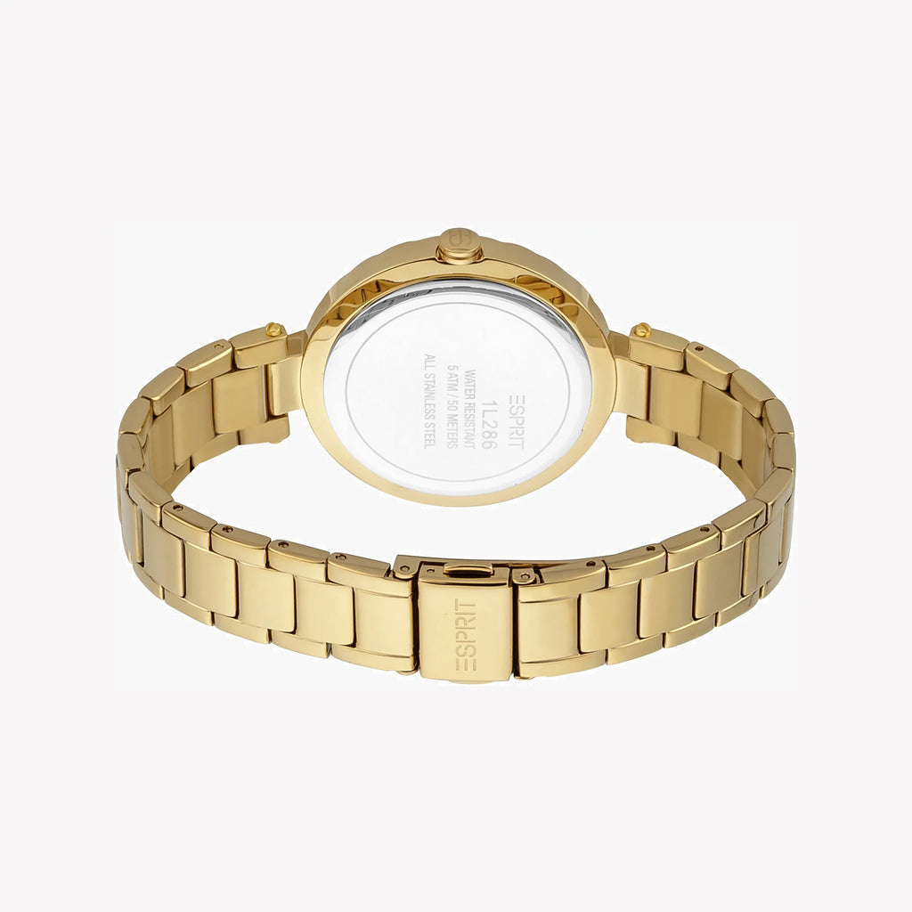 ESPRIT Women's Watch with Gold Stainless Steel Case and Gold Stainless Steel Band-i-Watch-3