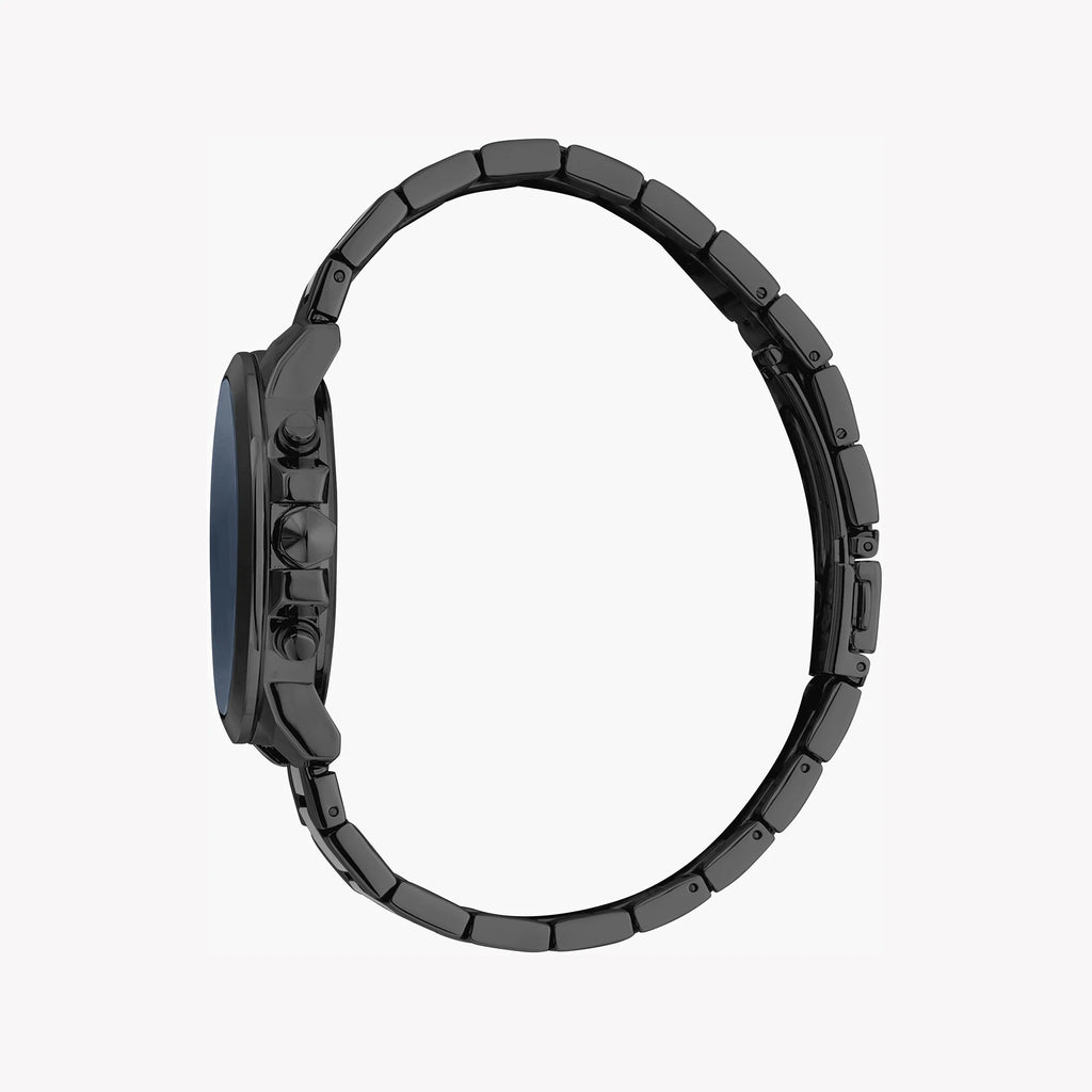 JUST CAVALLI JC1G178M0075 MEN'S ELEGANT TIMEPIECE - BLACK STAINLESS STEEL & BLUE DIAL-i-Watch-2