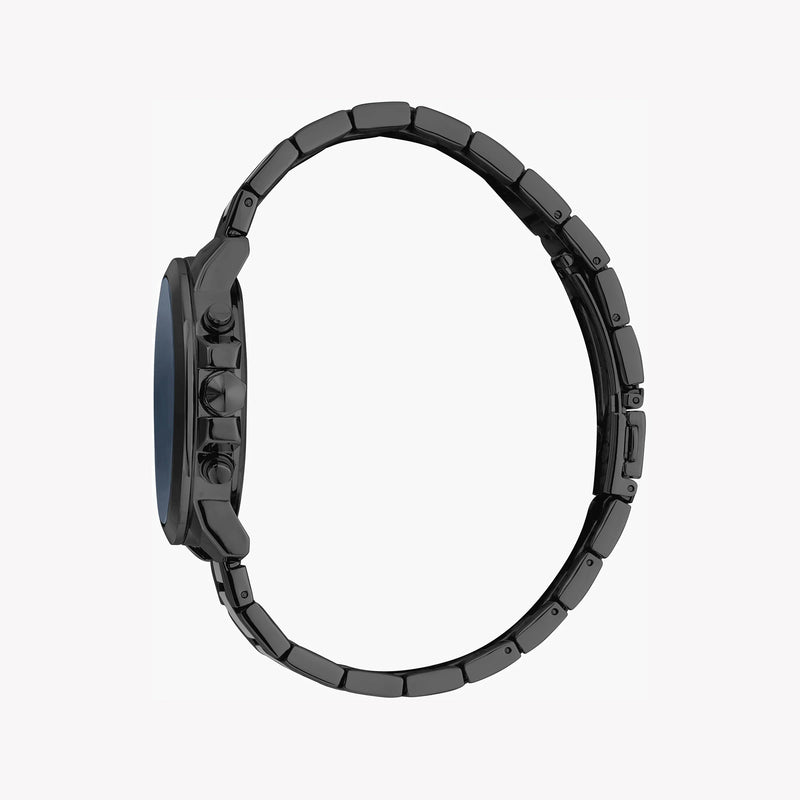 Just Cavalli Men's Black Stainless Steel Watch, Blue Dial | Jc1g178m0075 by i-watch