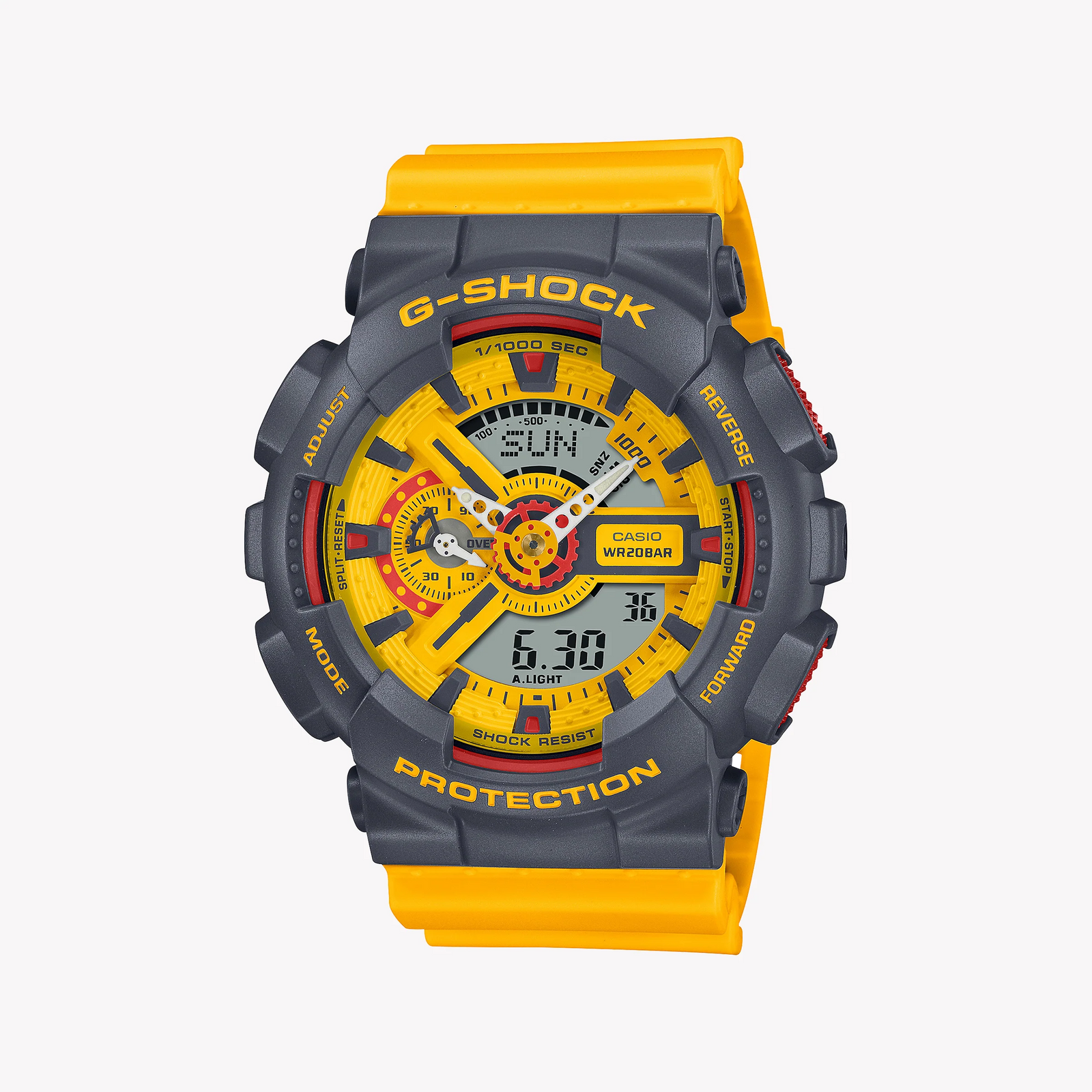 G-Shock Men's Gray Resin & Yellow Band Watch | Ga-110y-9adr by i-watch