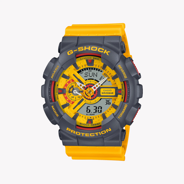 G-Shock Men's Gray Resin & Yellow Band Watch | Ga-110y-9adr by i-watch