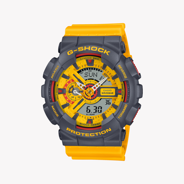 CASIO G-SHOCK GA-110Y-9ADR - SPORTY BOLDNESS IN YELLOW & GRAY MEN'S WATCH