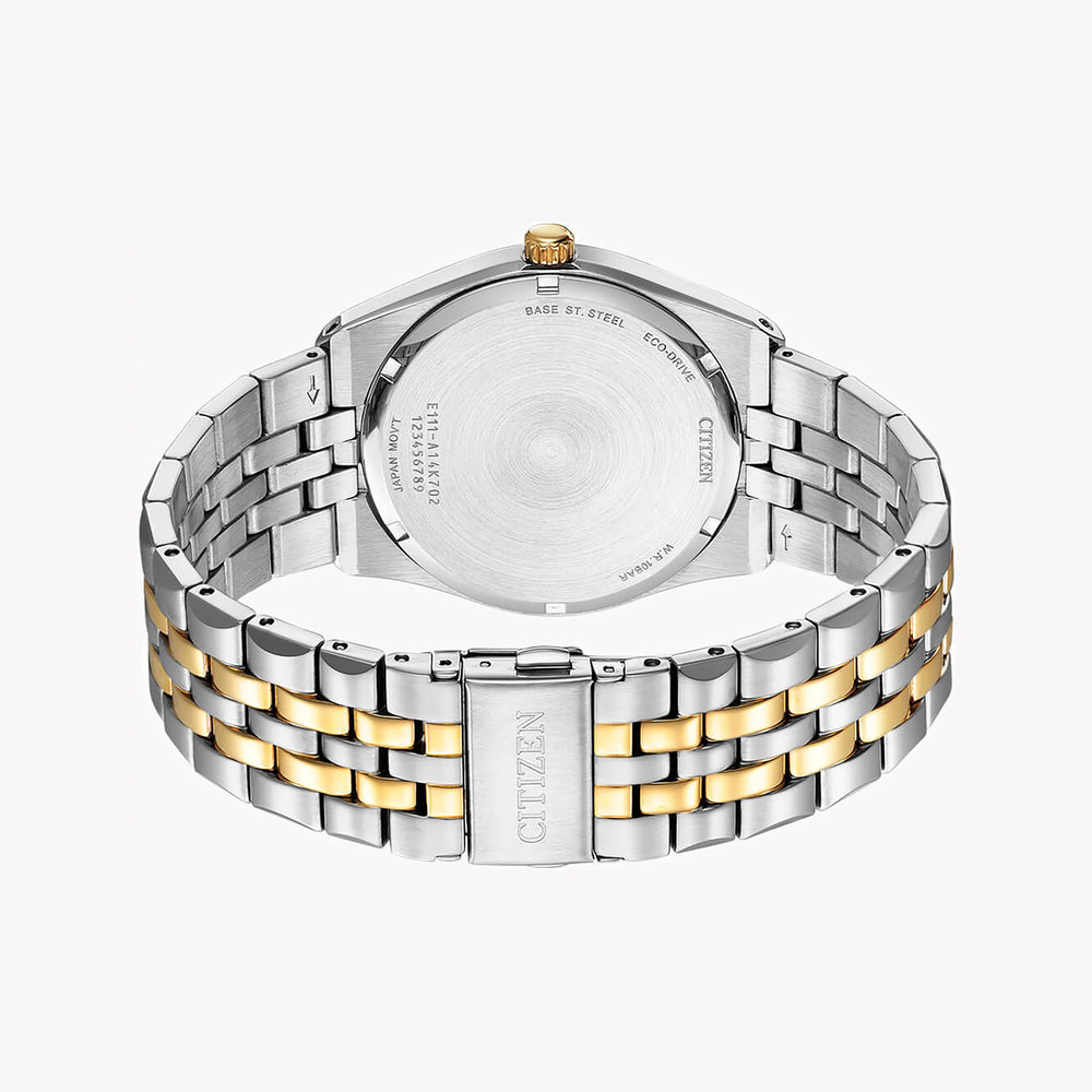 Citizen Men's Stainless Steel & Gold Watch, White Dial | Bm7334-58b by i-watch
