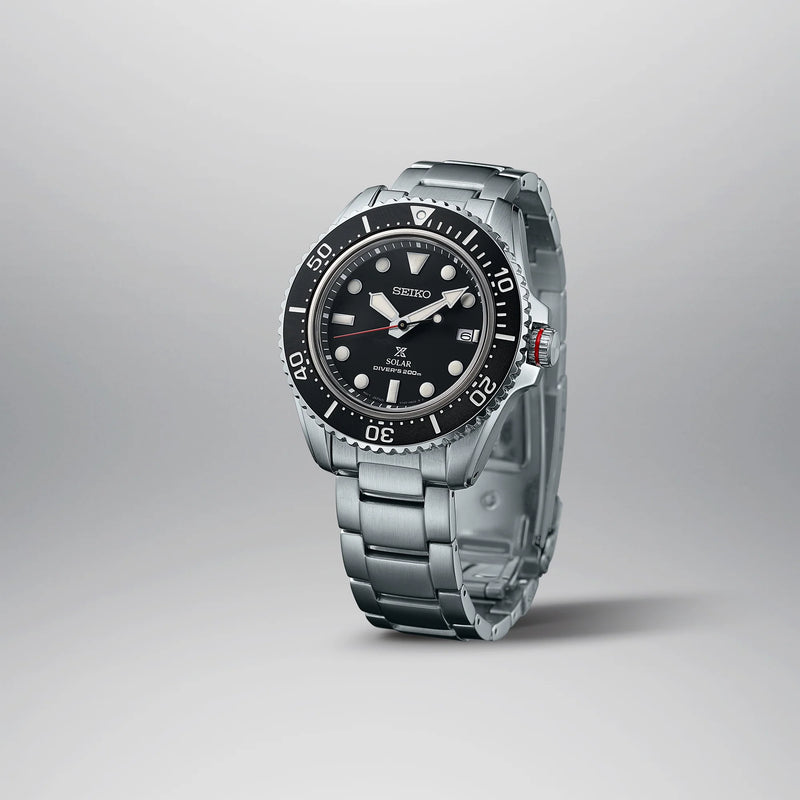 Seiko Prospex Men's Black Stainless Steel, Silver Band | Sne589p1 by i-watch