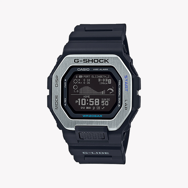 G-Shock Men's Silver Resin Watch, Black Dial | Gbx-100-1dr by i-watch