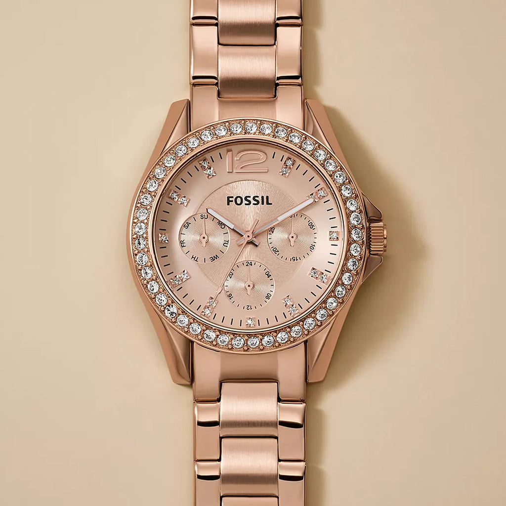 Fossil Women's Rose Gold Watch, Stainless Steel Es2811 – i-Watch