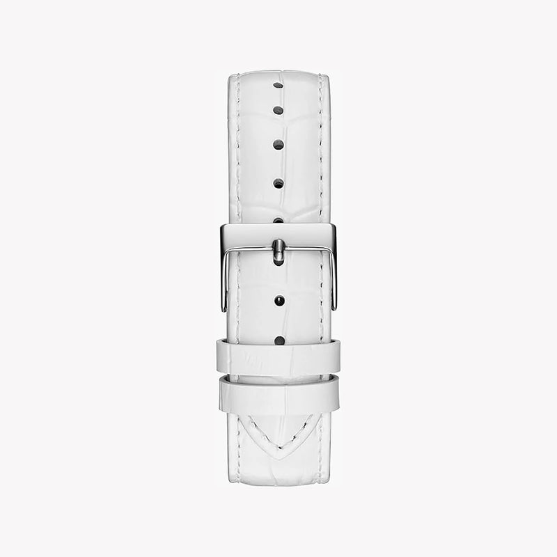 Guess Women's White Leather Watch, Stainless Steel Case | Gw0289l1 by i-watch