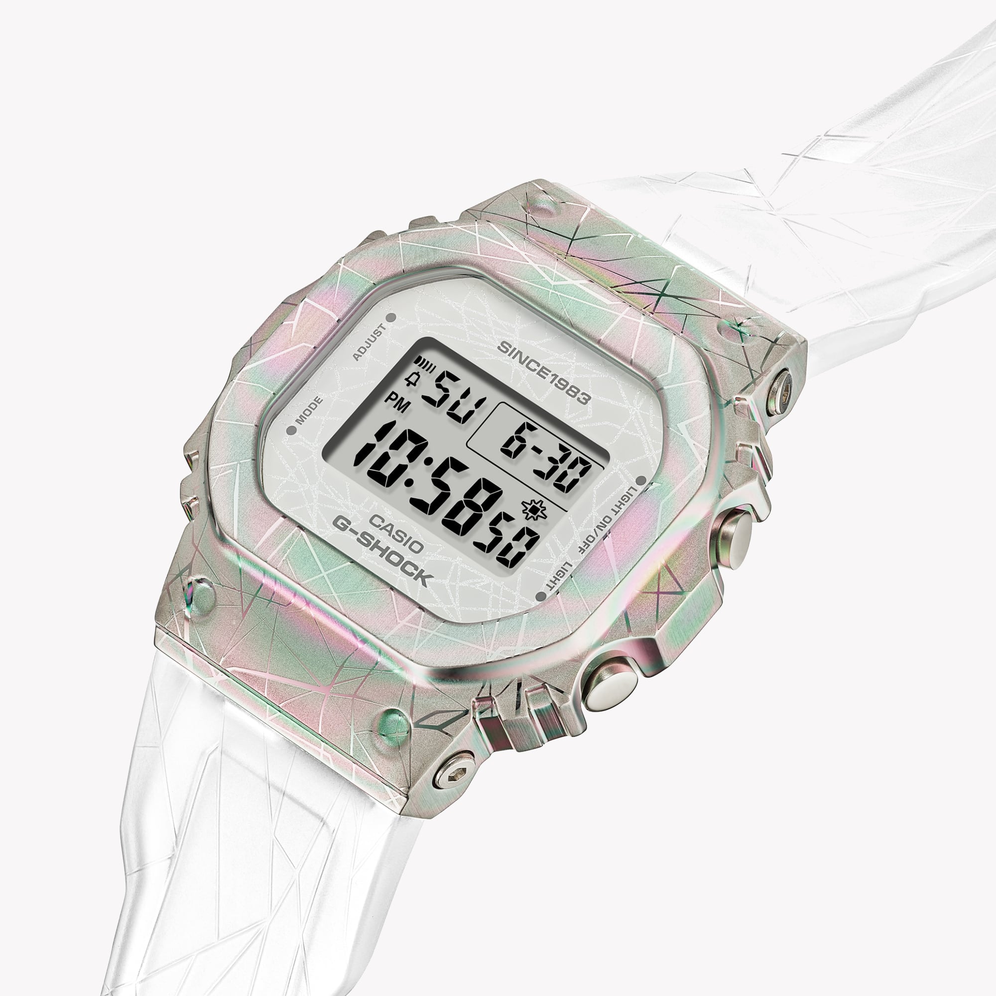 ساعة CASIO G-SHOCK GM-S5640GEM-7 G-SHOCK THE ORIGIN METAL مغطاة صغيرة - الذكرى الأربعين لسلسلة ADVENTURE GEM SERIE للسيدات