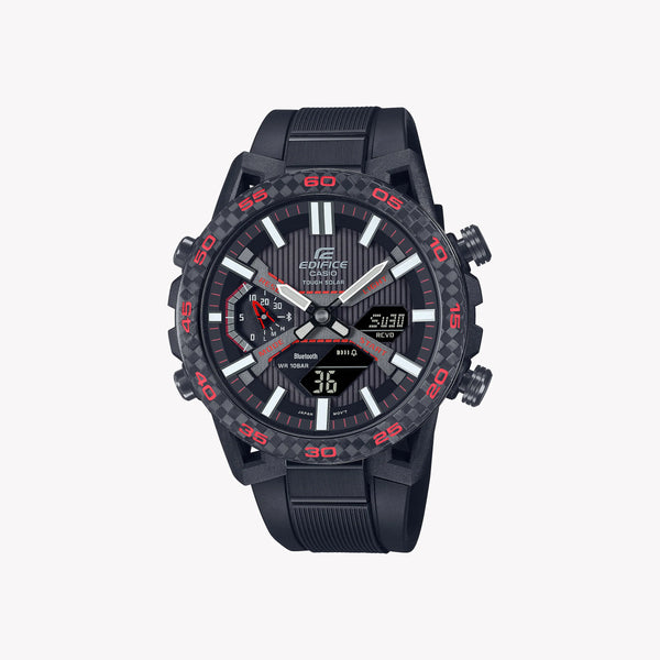 Casio Men's Black Carbon & Stainless Steel Watch | Ecb-2000pb-1a by i-watch