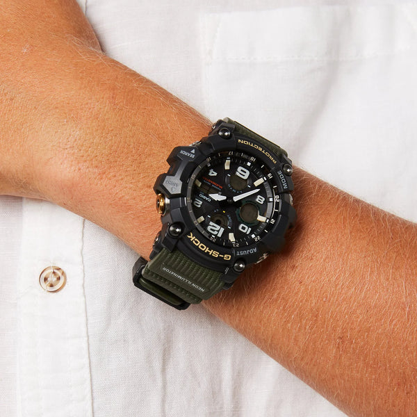 Casio G-Shock Gsg-100-1a3dr - Unyielding Adventurer Men's Watch With Black Stainless Steel And Resin Band by i-watch