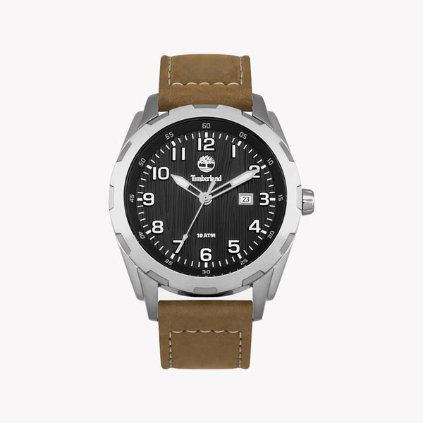 Timberland Men's Silver Watch, Brown Leather Band | Tbl13330xs02 by i-watch