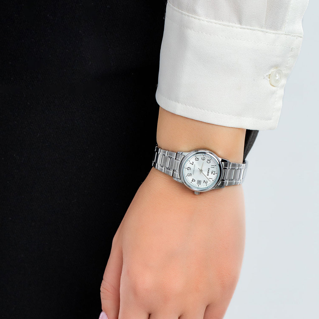 CASIO Women's Watch with Silver Stainless Steel Case and Silver Stainless Steel Band-i-Watch-2