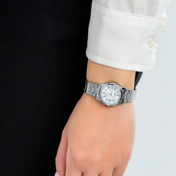 CASIO Women's Watch with Silver Stainless Steel Case and Silver Stainless Steel Band-i-Watch-2