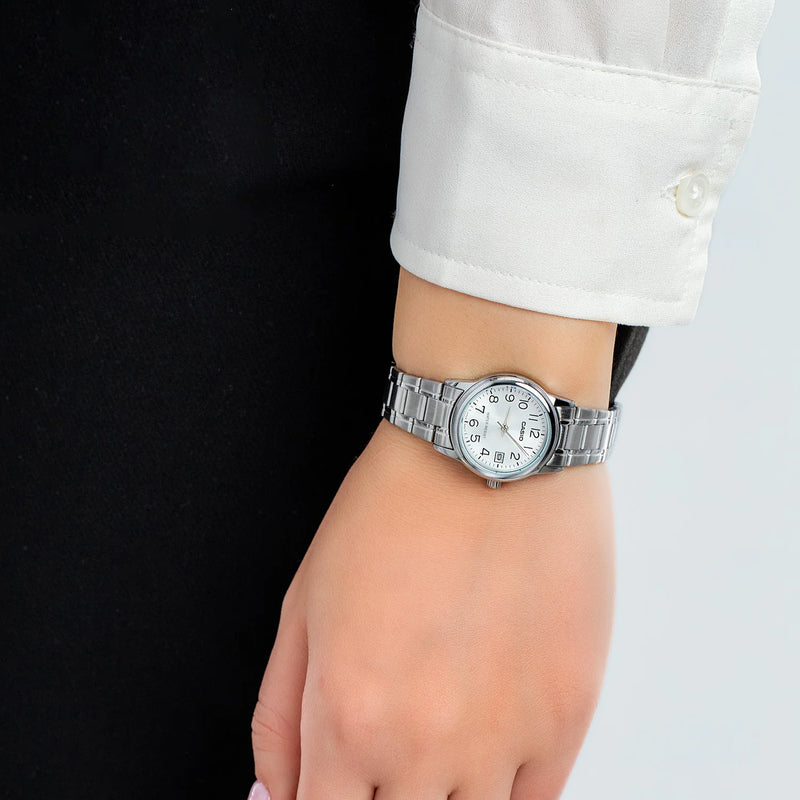 CASIO Women's Watch with Silver Stainless Steel Case and Silver Stainless Steel Band-i-Watch-2