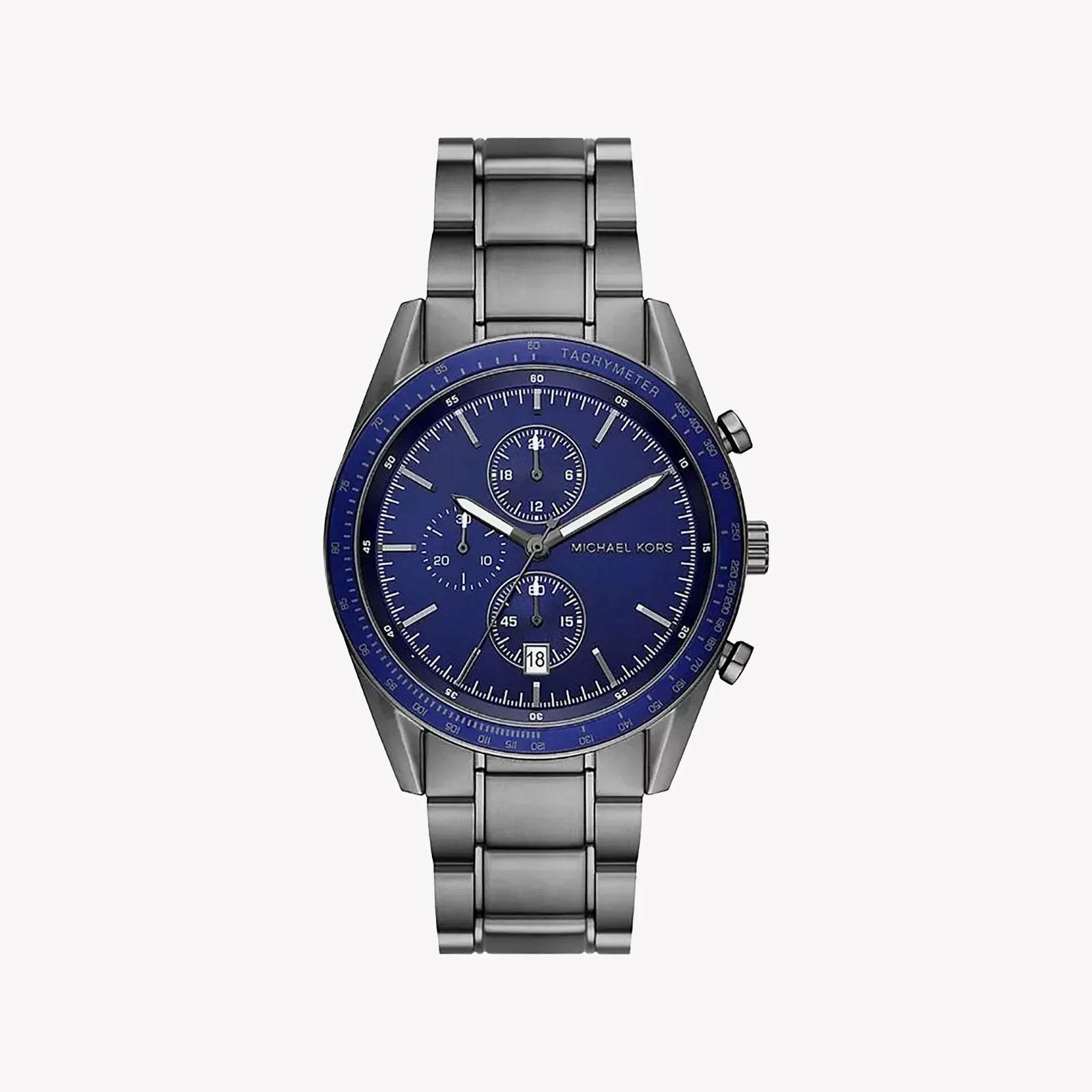 Michael Kors Men's Grey Stainless Steel Watch, Blue Dial | Mk9111 by i-watch