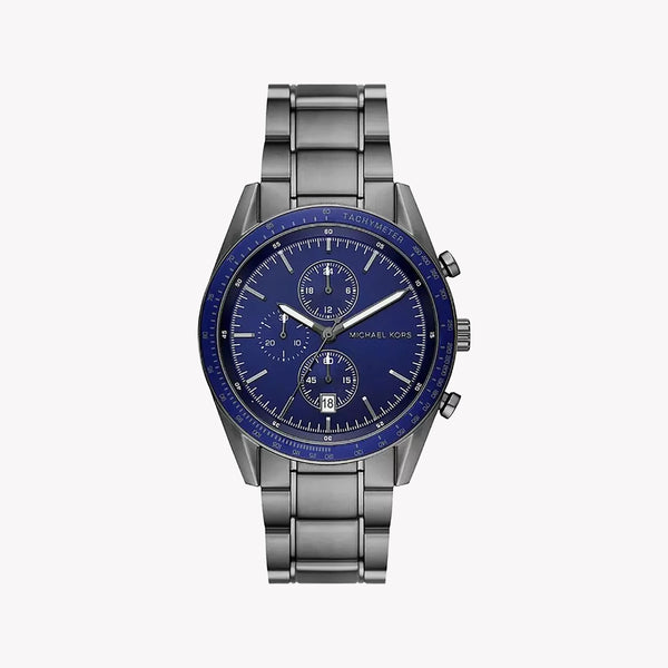 Michael Kors Men's Grey Stainless Steel Watch, Blue Dial | Mk9111 by i-watch