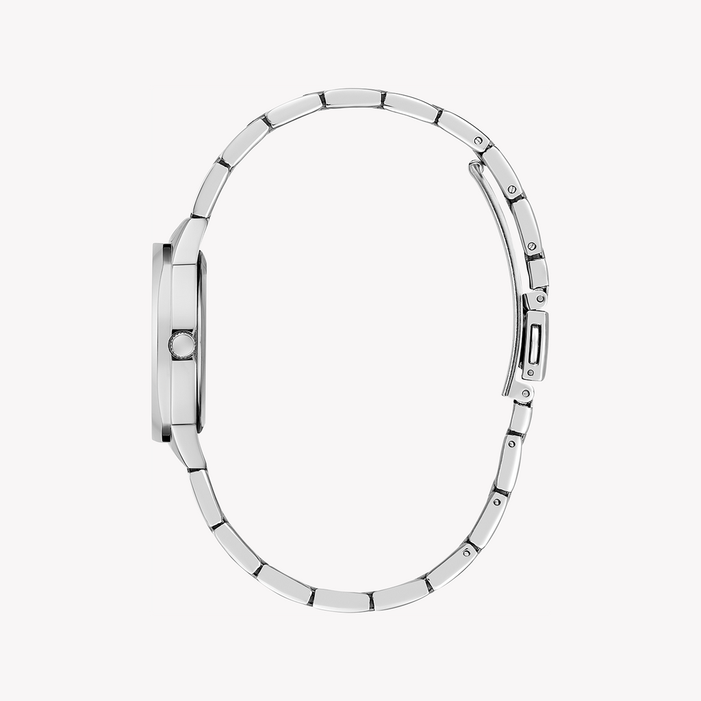 GUESS GW0767L1 - ELEGANT TIMEPIECE - SILVER STAINLESS STEEL WOMEN'S WATCH with Minimalist White Dial-i-Watch-2