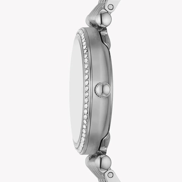 Fossil Women's Silver Stainless Steel Watch, White Dial | Es5315set by i-watch