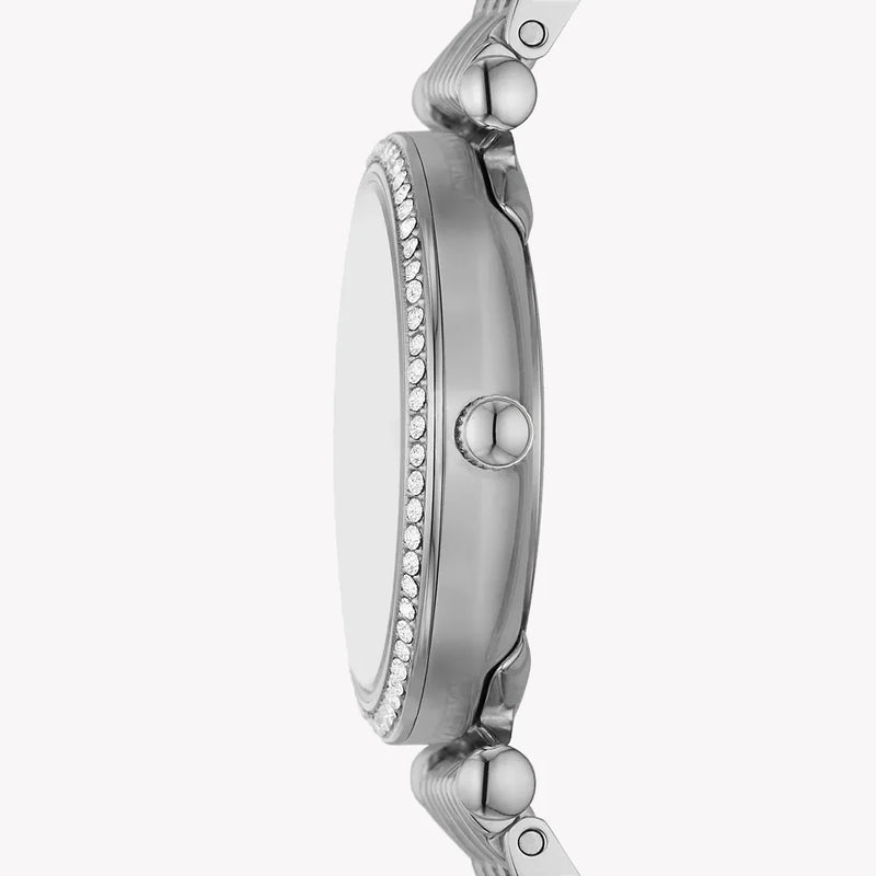 Fossil Women's Silver Stainless Steel Watch, White Dial | Es5315set by i-watch
